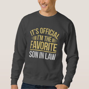 Sweatshirt C'est officiel Je suis le gendre préféré