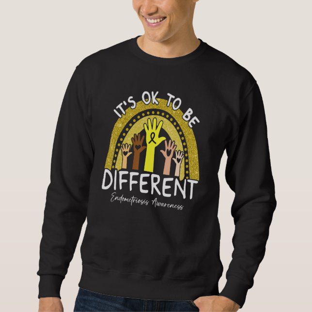 Sweatshirt C'est Ok D'être Différent Sensibilisation à l'endo (Devant)