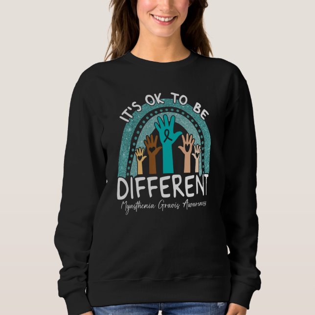 Sweatshirt C'est Ok Pour Être Différent Sensibilisation à la  (Devant)