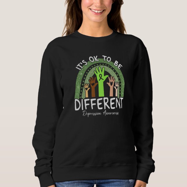 Sweatshirt C'est Ok Pour Être Différent Sensibilisation à la  (Devant)