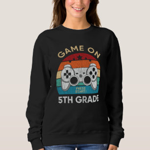 Sweatshirt C'est parti pour la 5e année, cadeau pour écolier