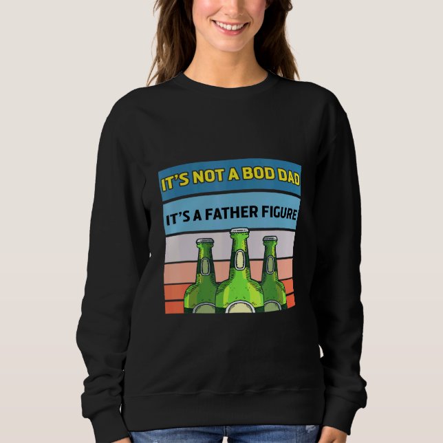 Sweatshirt C'Est Pas Un Papa, C'Est Un Père Figure Rétro F (Devant)