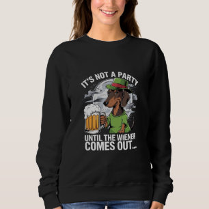 Sweatshirt C'est Pas Une Fête Jusqu'à Wiener Bière Irlandaise