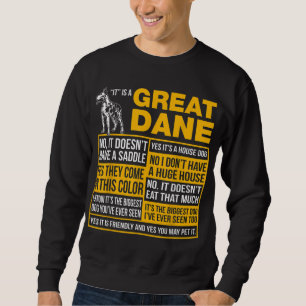 Sweatshirt C'Est Un Grand Amoureux des chiens Dane Funny Cade