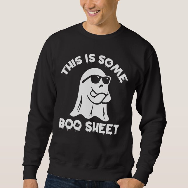 Sweatshirt C'Est Un Peu De Feuille De Boite Ghost Funny Retro (Devant)