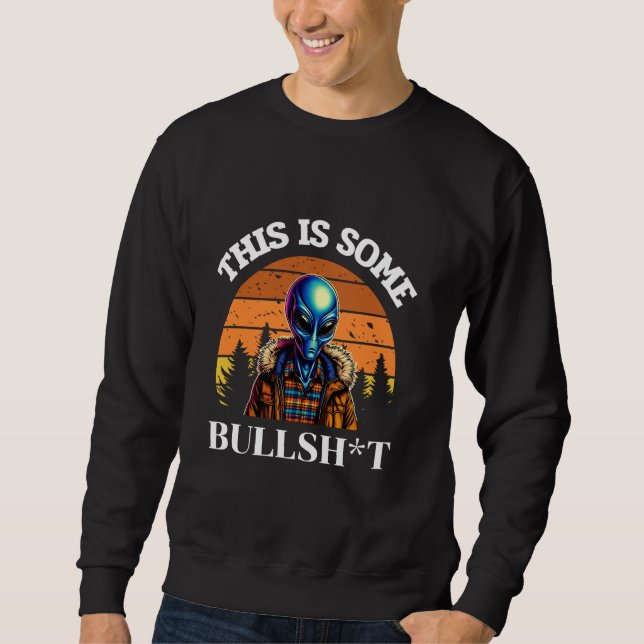 Sweatshirt C'Est Un Résident Bull Drôle Balayage Alien Sc (Devant)