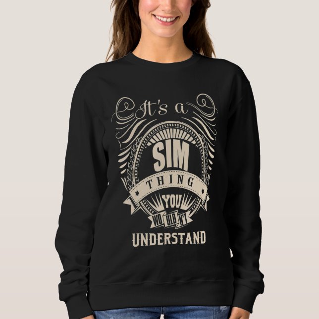 Sweatshirt C'est un truc SIM (Devant)