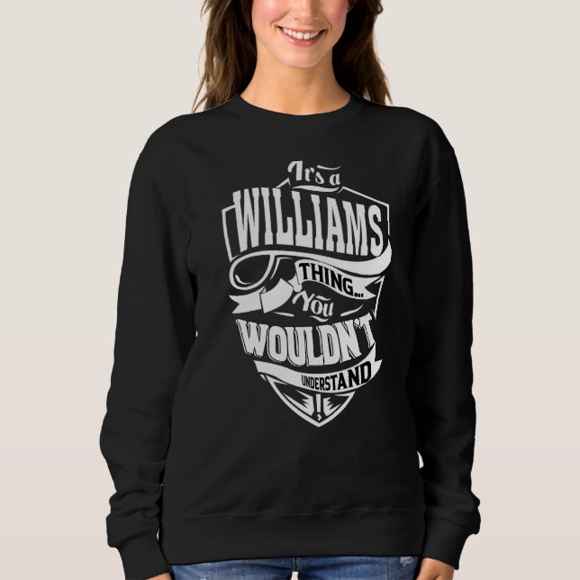 Sweatshirt C'est un truc Williams (Devant)