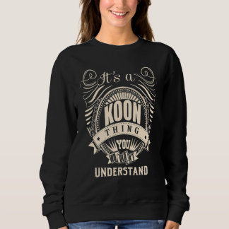 Sweatshirt C'est une affaire de KOON que vous ne comprendriez