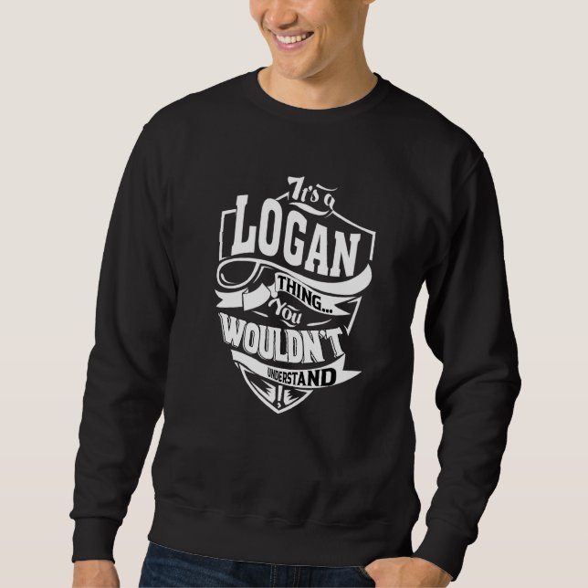 Sweatshirt C'est une affaire de Logan (Devant)
