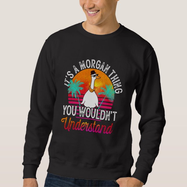 Sweatshirt C'est une affaire de Morgan que vous ne comprendri (Devant)