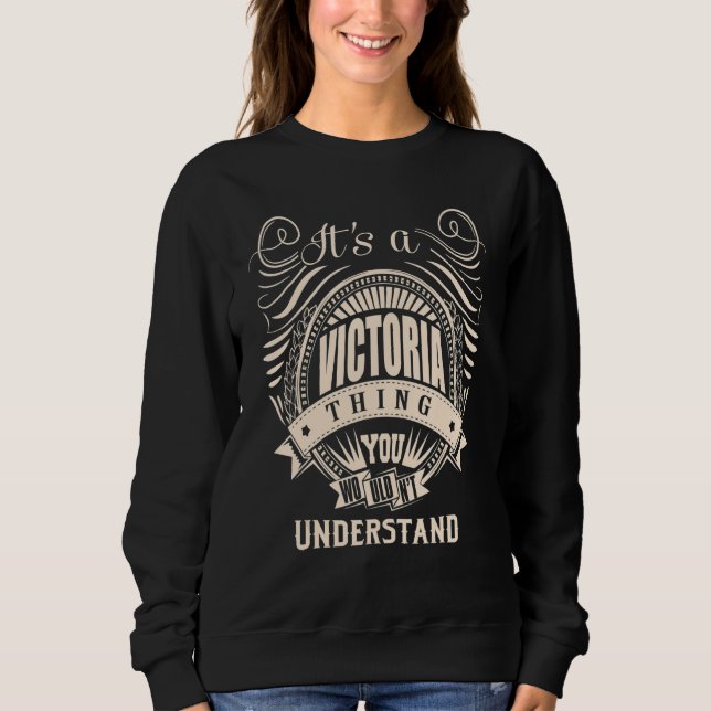 Sweatshirt C'est une affaire de VICTORIA   (Devant)