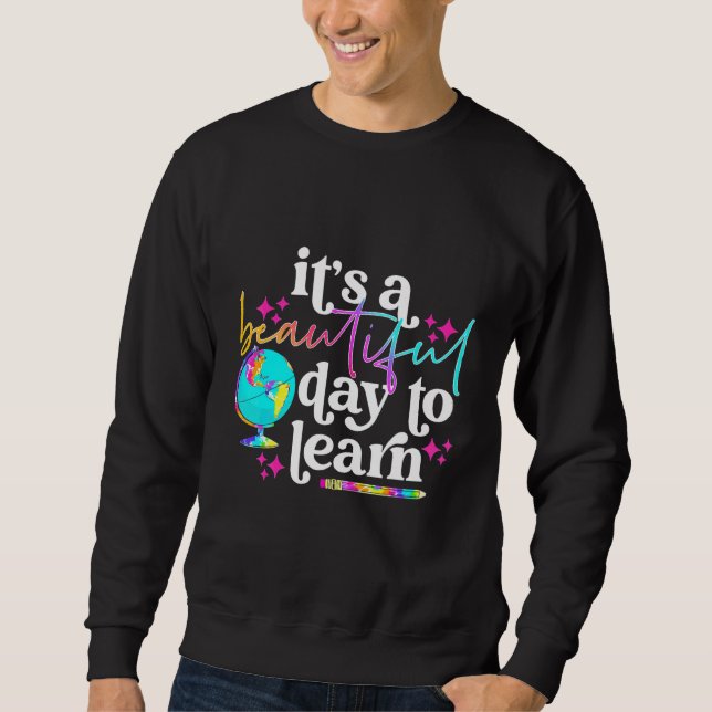Sweatshirt C'est une belle journée pour apprendre Rétro Ensei (Devant)