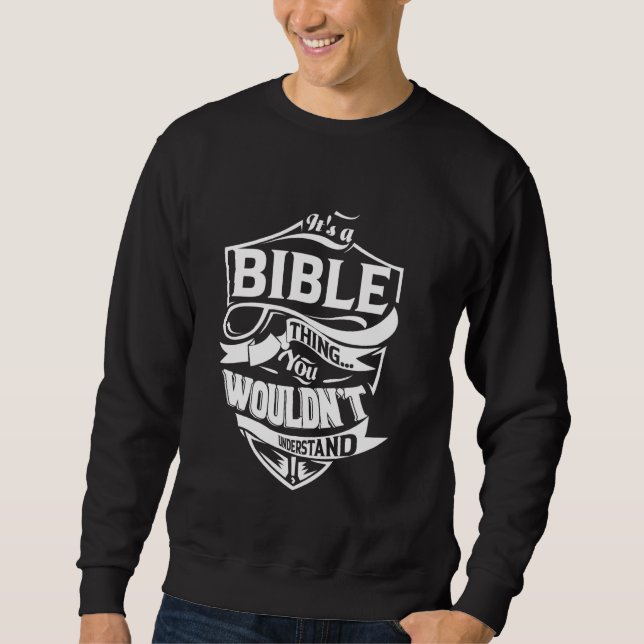 Sweatshirt C'est une BIBLE chose cadeaux (Devant)