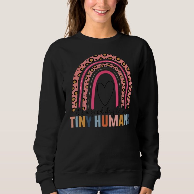 Sweatshirt C'est une bonne journée d'apprendre aux minuscules (Devant)
