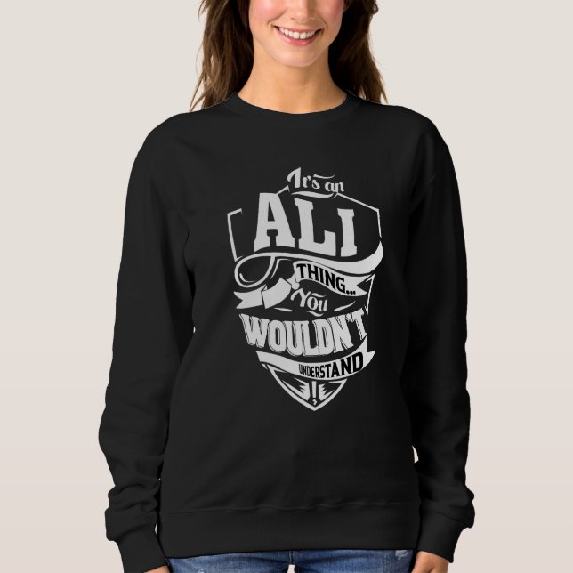 Sweatshirt C'est une chose d'Ali (Devant)