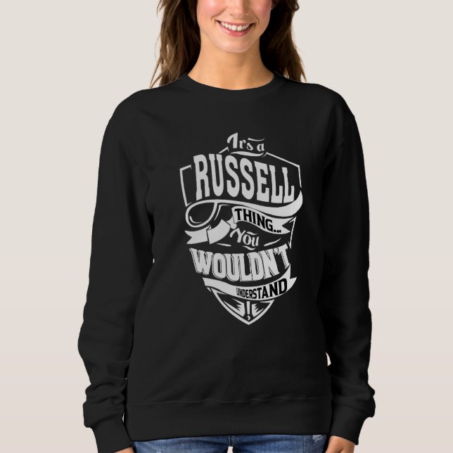 Sweatshirt C'est une chose Russell (Devant)