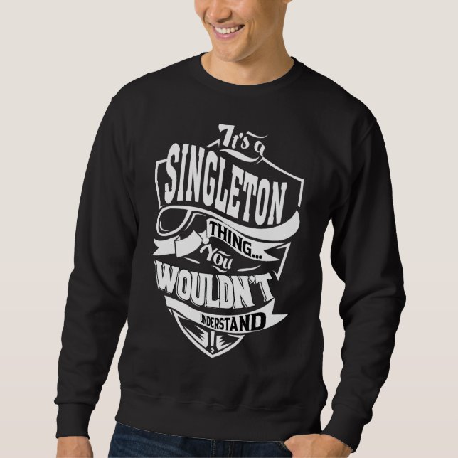 Sweatshirt C'est une chose singleton (Devant)