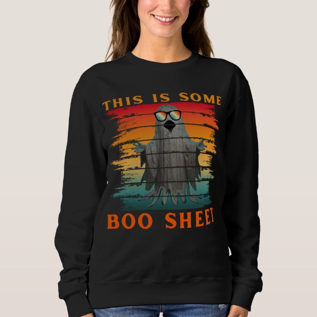Sweatshirt C'est une feuille de boo drôle de fantôme d'Hallow (Devant)