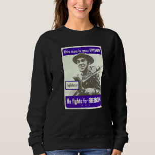 Sweatshirt Cet Homme Est Ton Ami, Il Lutte Pour La Liberté En