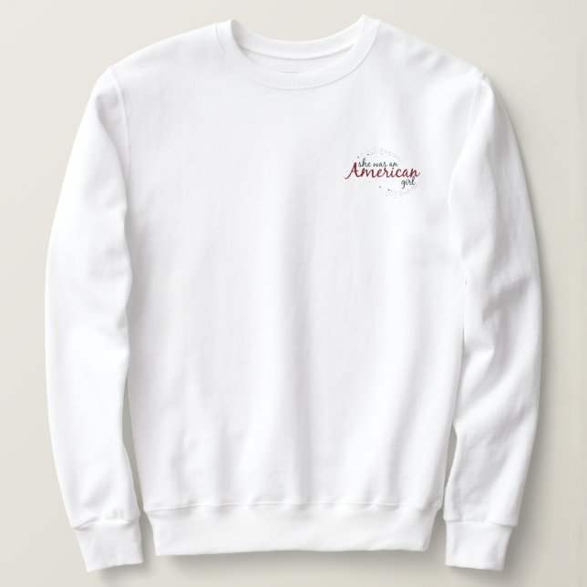 Sweatshirt C'était un placement de poche pour une fille améri (Design devant)