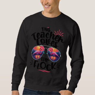 Sweatshirt Cette directrice adjointe adore son troupeau de fl