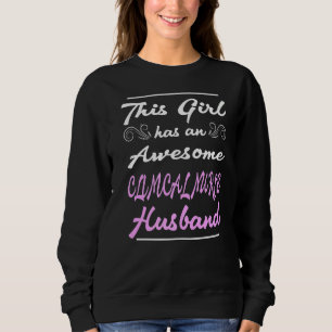 Sweatshirt Cette Fille A Un Épouse Clinique Merveilleux Mari