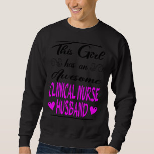 Sweatshirt Cette Fille A Un Époux Clinique Magnifique