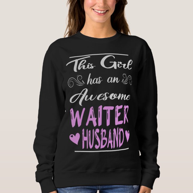 Sweatshirt Cette Fille A Un Magnifique Mari De Garçon (Devant)