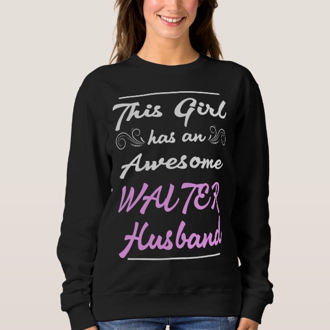 Sweatshirt Cette Fille A Un Magnifique Mari De Garçon (Devant)