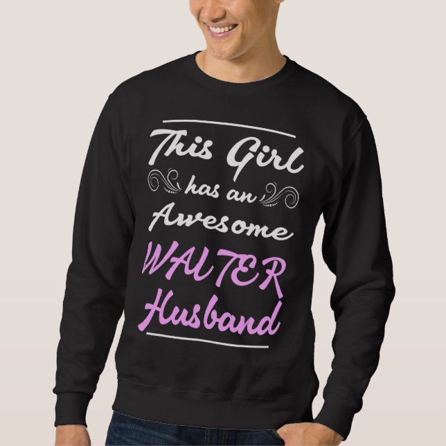 Sweatshirt Cette Fille A Un Magnifique Mari De Garçon (Devant)