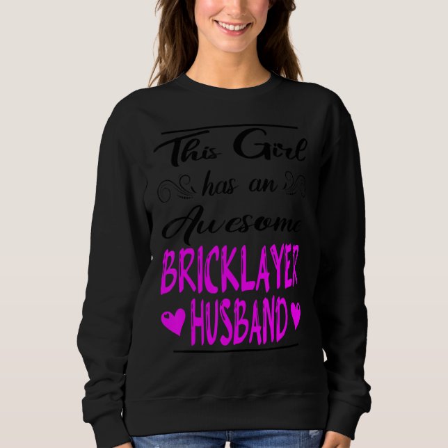 Sweatshirt Cette Fille A Un Magnifique Mari En Brique (Devant)