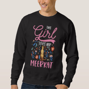 Sweatshirt Cette fille adore son suricate