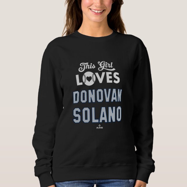 Sweatshirt Cette fille aime Donovan Solano baseball de Seattl (Devant)