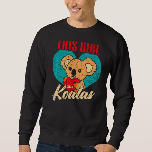 Sweatshirt Cette Fille Aime Koalas Cute Femmes Koala Bear 1 (Devant)