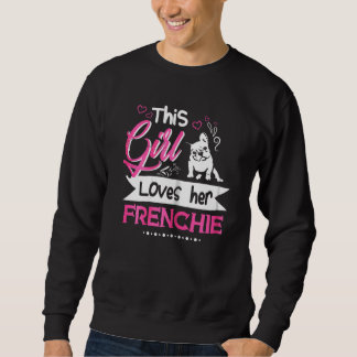 Sweatshirt Cette Fille Aime Son Français Pour Les Femmes