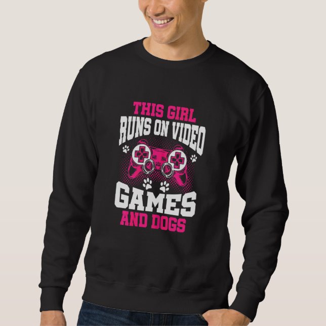 Sweatshirt Cette Gamer Girl Se Dirige Sur Des Jeux Vidéos Et  (Devant)