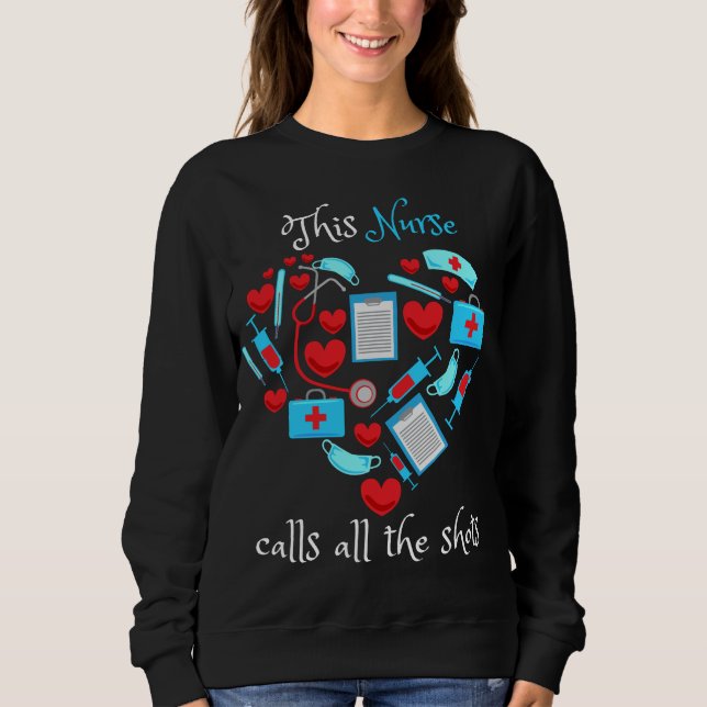 Sweatshirt Cette Infirmière Appelle Toutes Les Chaussures (Devant)