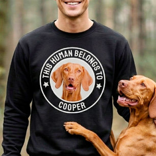 Sweatshirt Cette personne appartient à un chien Photo de comp