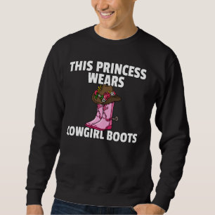Sweatshirt Cette Princesse Porte Des Bottes Des Bottes De Pou