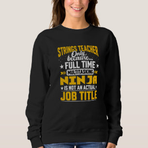 Sweatshirt Chaînes Enseignant Titre du travail Chaînes Entraî