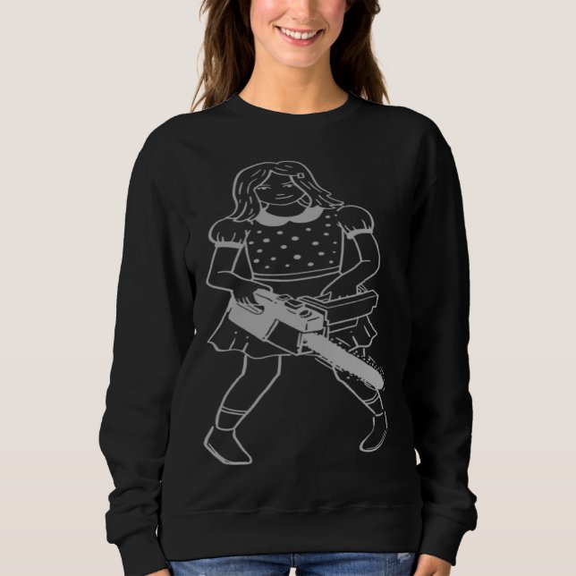 Sweatshirt Chainsaw Girl I Horror Punk Gothic Pastel Goth Hal (Devant)