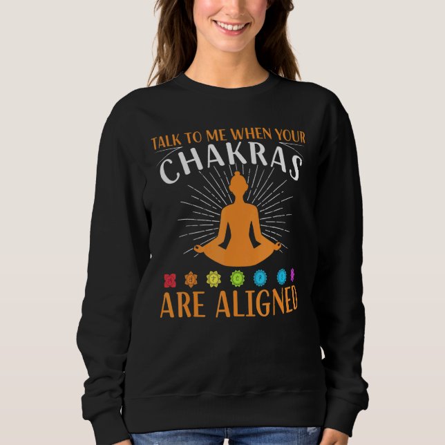 Sweatshirt Chakras Aligné Yoga (Devant)
