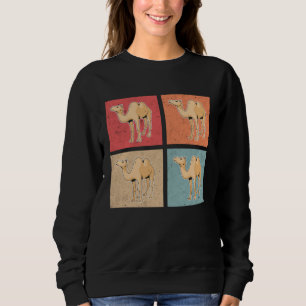 Sweatshirt Chameau Rétro Gros Chameau Vintage Égypte Chameau