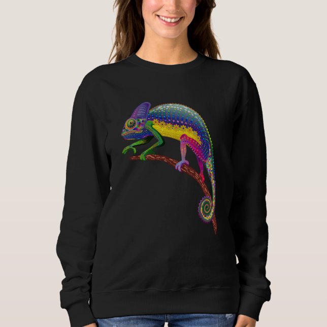 Sweatshirt Chameleon Reptile Keeper Herpetologist Animal (Devant)