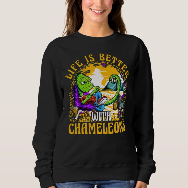 Sweatshirt Chameleon  Saying 1 (Devant)