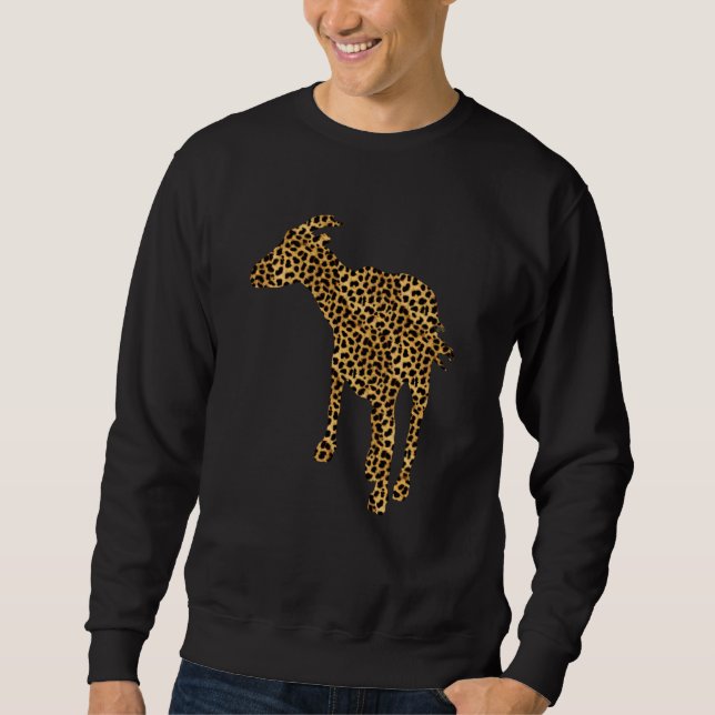 Sweatshirt Chamois Empreinte de léopard Chèvre Antelope Femme (Devant)