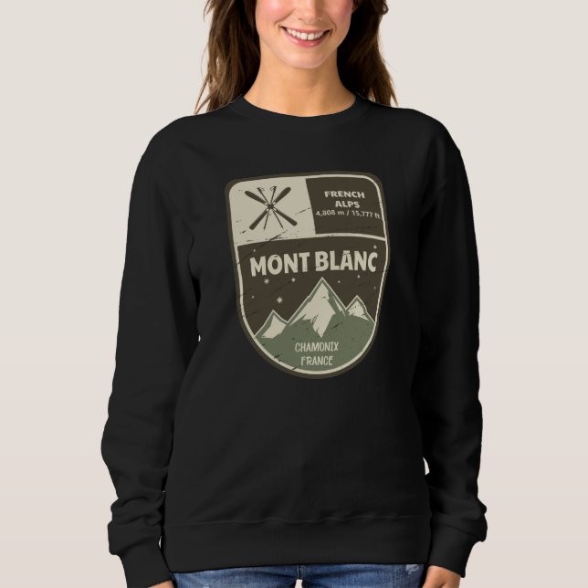 Sweatshirt Chamonix France Mont Blanc (Devant)