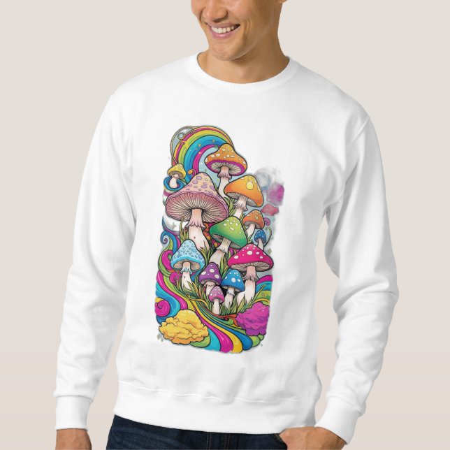 Sweatshirt Champignons colorés (Devant)