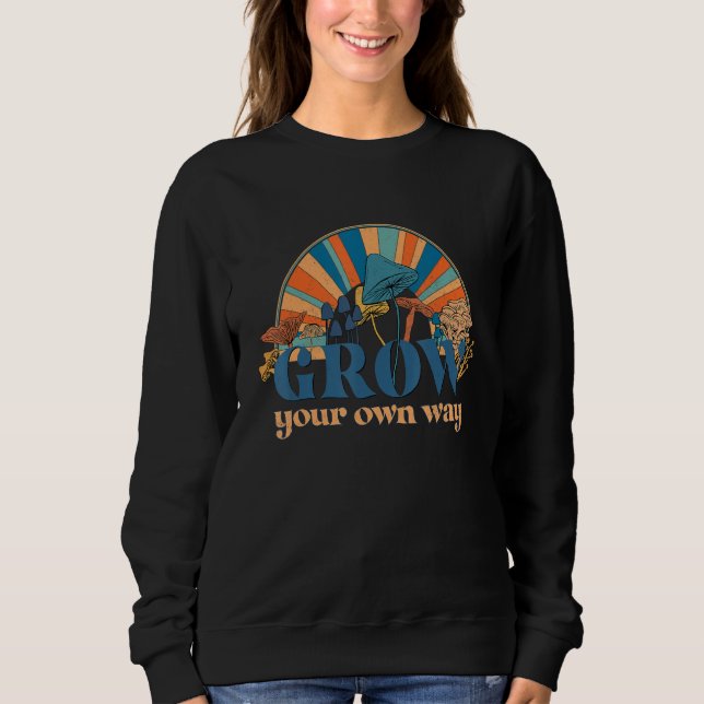 Sweatshirt Champignons Magiques Psilocybe Arc-en-Ciel Faites  (Devant)